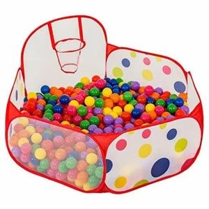 FoxPrint Basketball Ball Pit Ball Pit Tent Sensory Hoop & Zippered Storage Bag